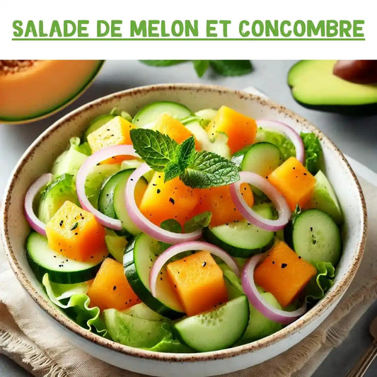 Salade de melon et concombre